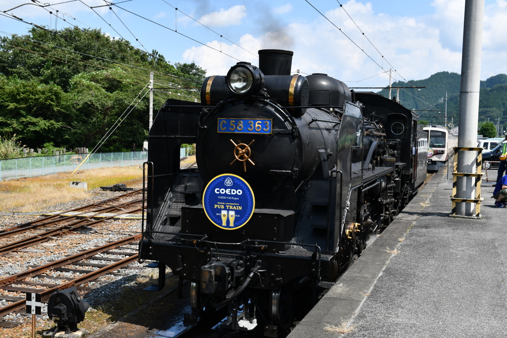C58形363号in三峰口駅