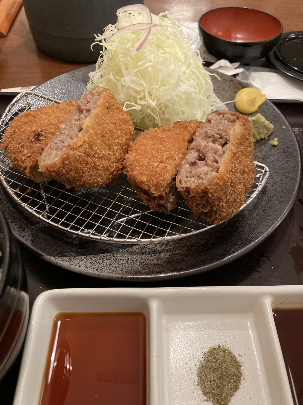 メンチカツ定食