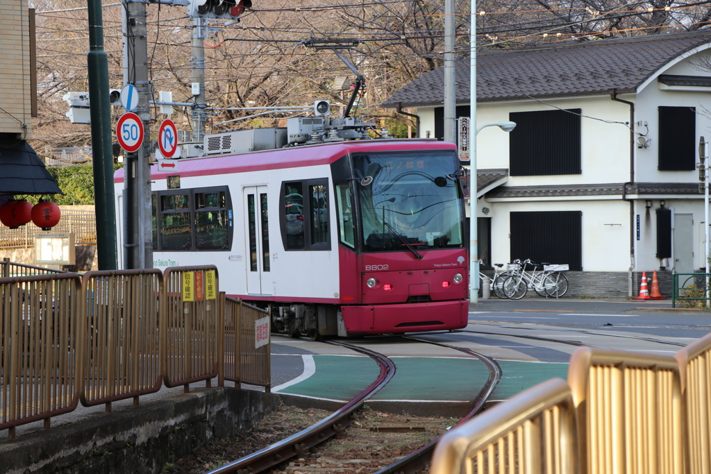 王子駅方面のカーブ！