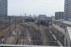 高岡駅高架橋からの眺望！