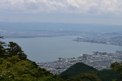 比叡山延暦寺の頂上からの眺望