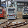 赤岩口駅前には検車区がありました！