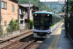 上栄町（かみさかえまち）駅にて