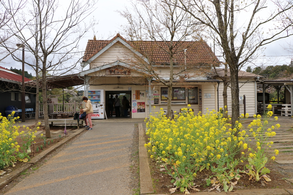 養老渓谷駅に到着！