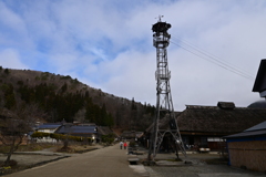 大内宿の鉄塔