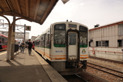 会津田島駅に到着！