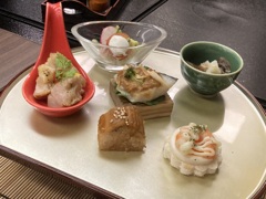 おおみや旅館の夕食➀