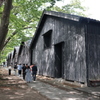 山居倉庫の裏側