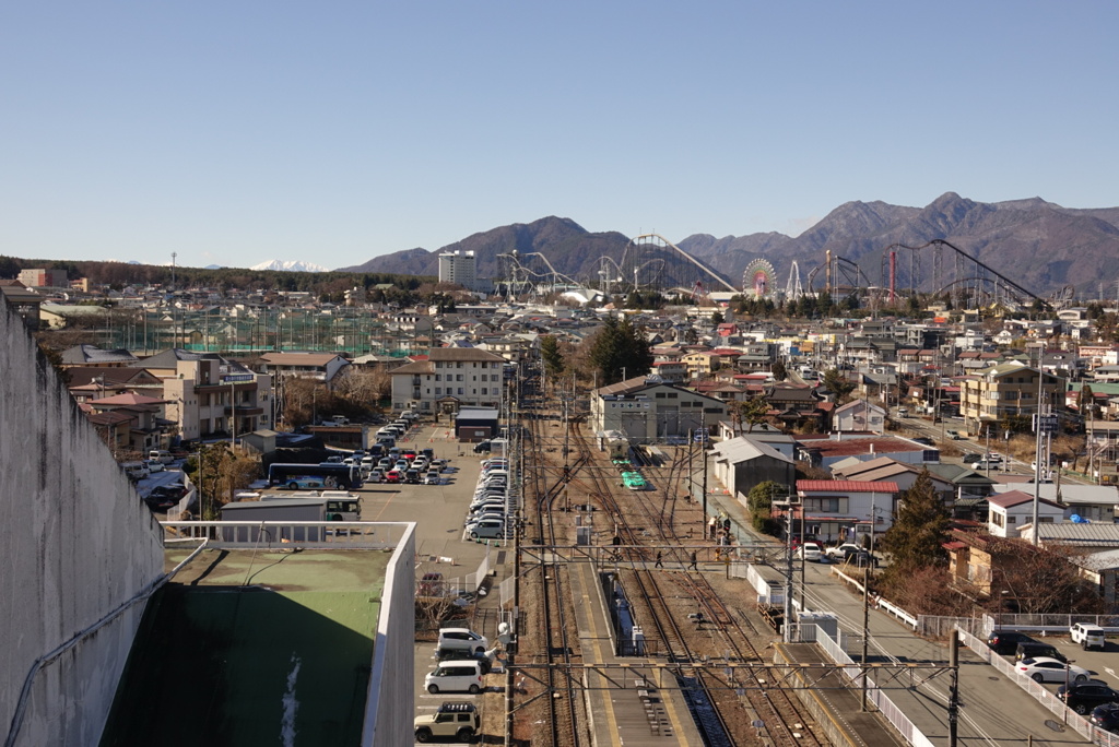 富士急ハイランド方面を眺望！