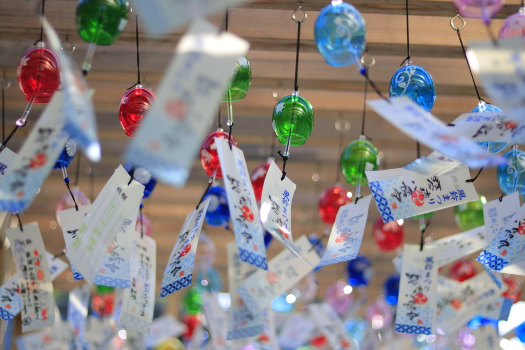 風になびく風鈴２