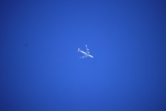 青空とジェット機