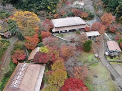 11.9重源の郷紅葉上空より