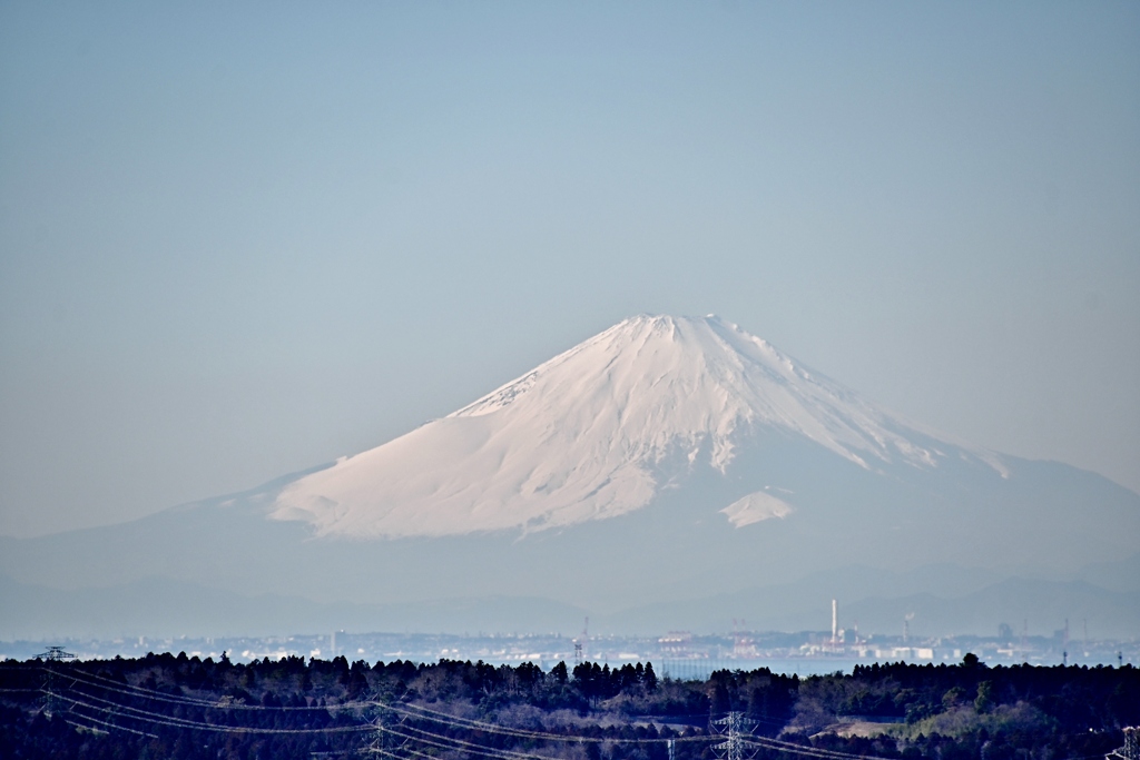 市原から富士山