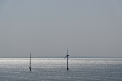 洋上の風車