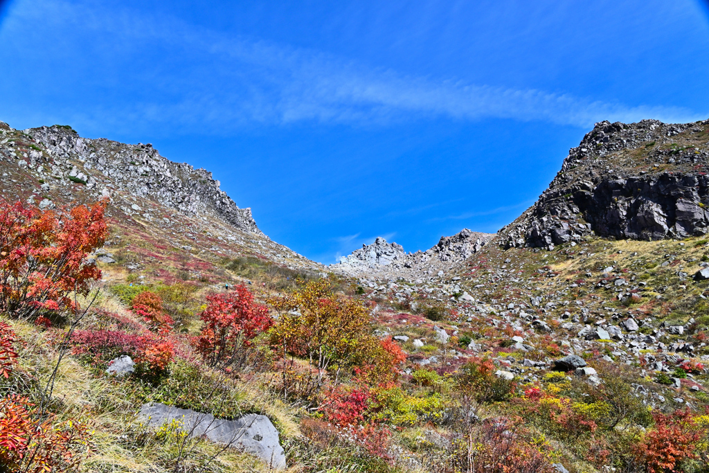 焼岳の紅葉