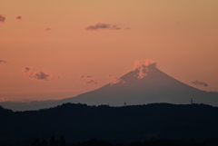 山頂に雲が･･･