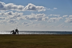 自転車に乗って