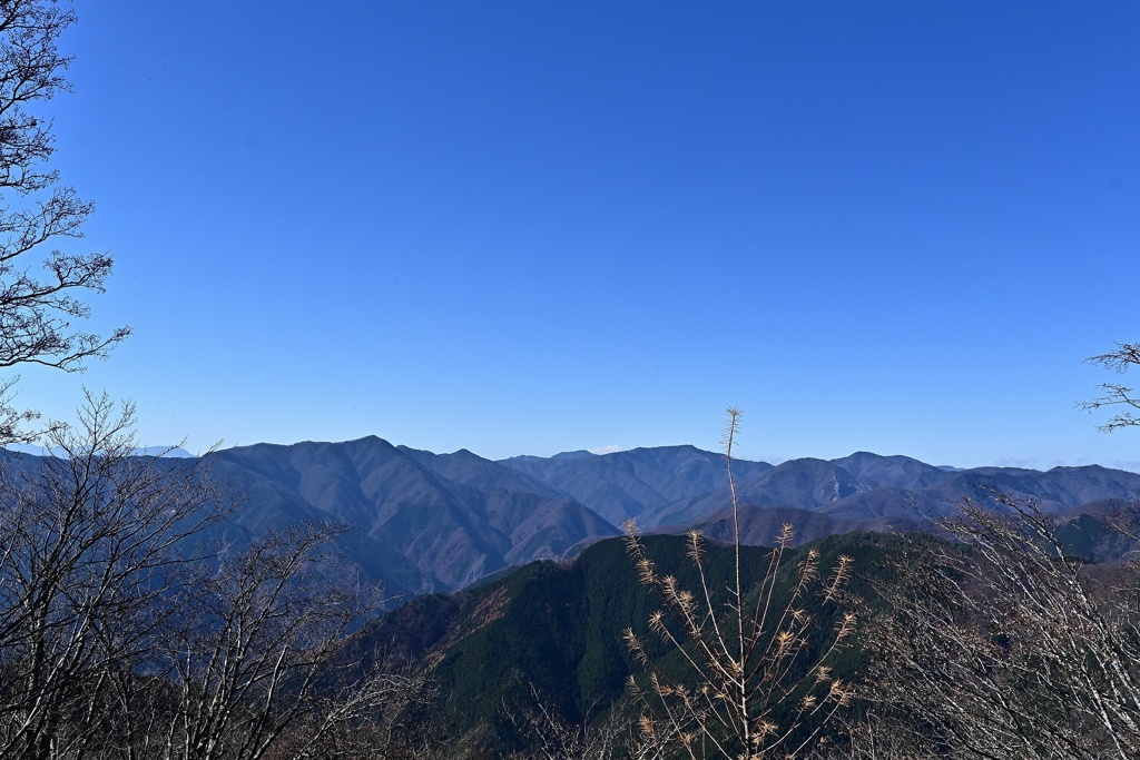 奥多摩の山並み