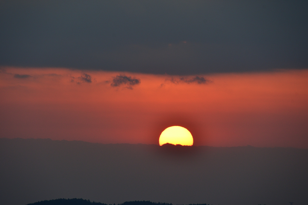 沈む夕陽