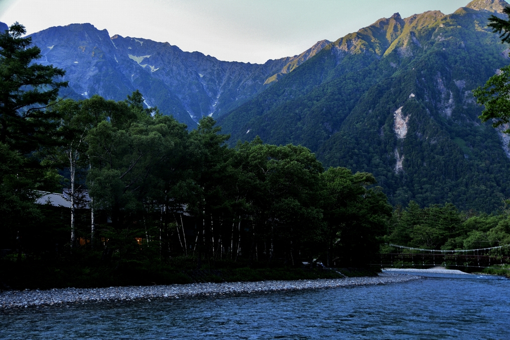 上高地夕景