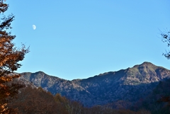月と剣ヶ峰山