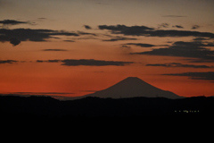 夕焼け富士