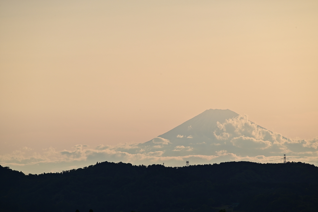 5月の夕富士