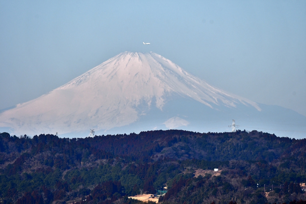 富士山と飛行機 2023Ⅱ