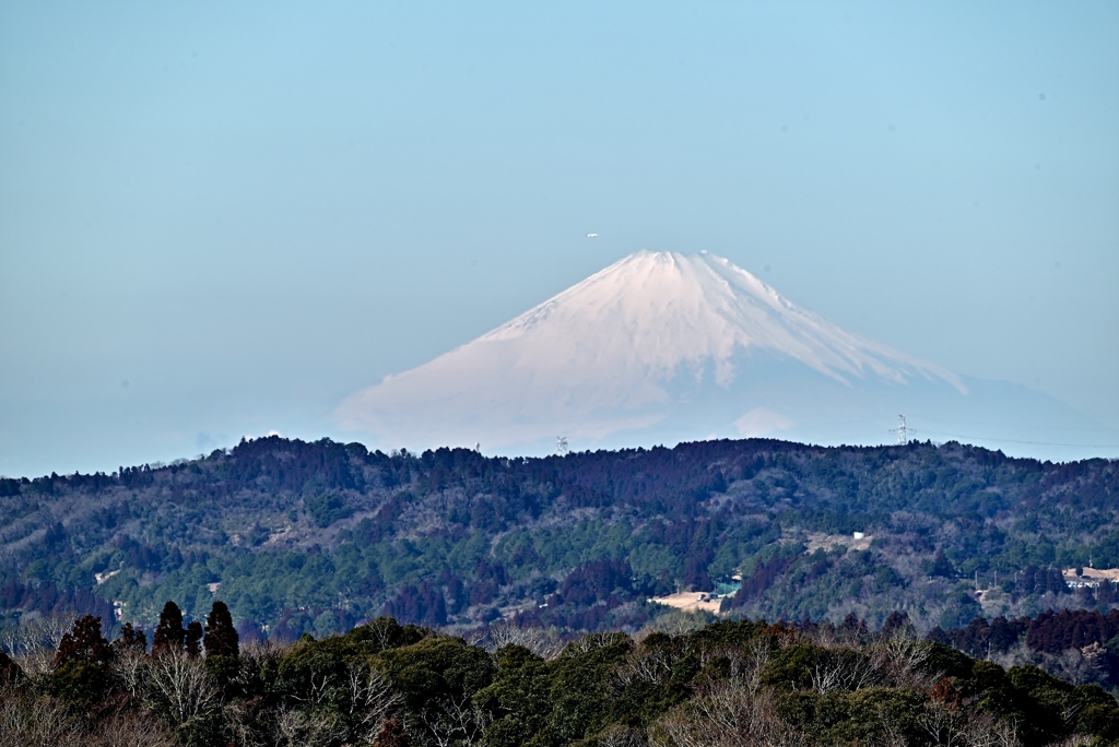 2月の朝富士