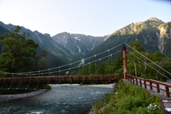 河童橋と穂高岳