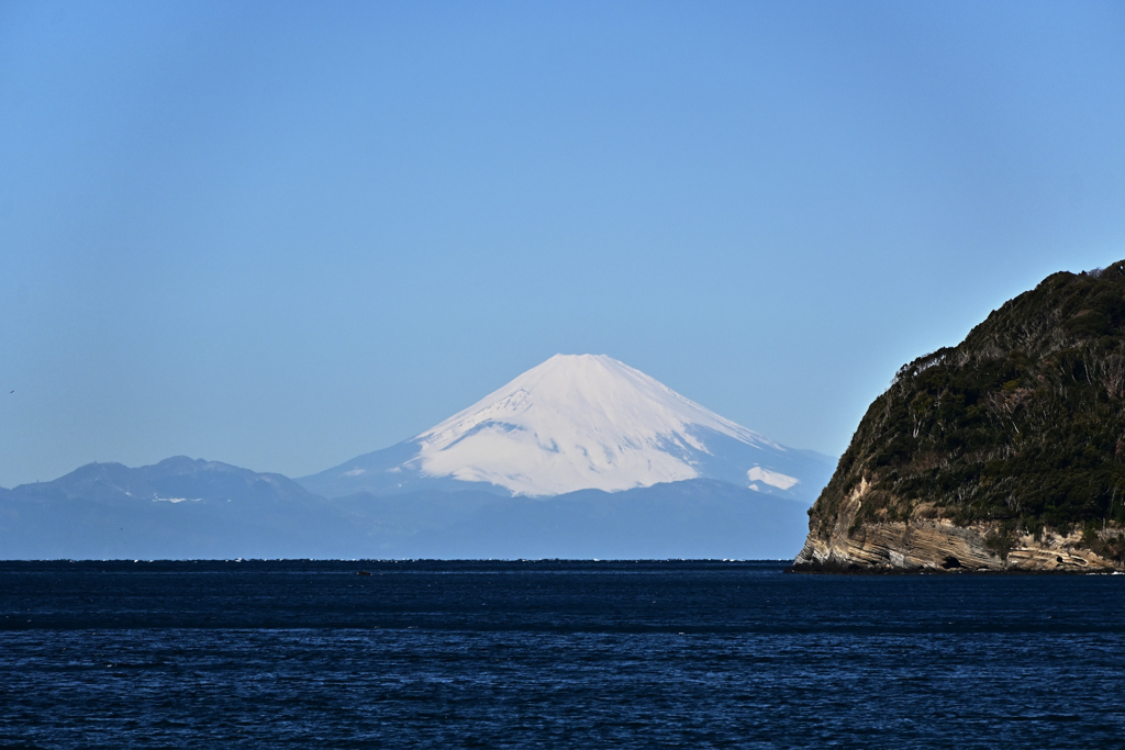 大房岬と富士山