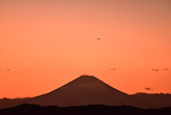 富士山と飛行機 Ⅳ