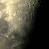 D80mm 屈折鏡筒で撮影した月(10/14撮影) ③