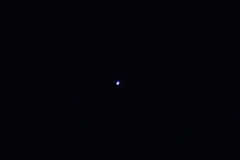 D80mm 屈折鏡筒の直接焦点で撮影した金星(10/10)
