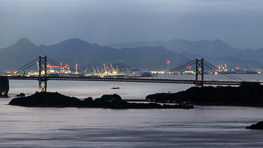 北備讃瀬戸大橋 (夜景)