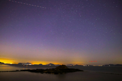 瀬戸内海の星景(カノープス)