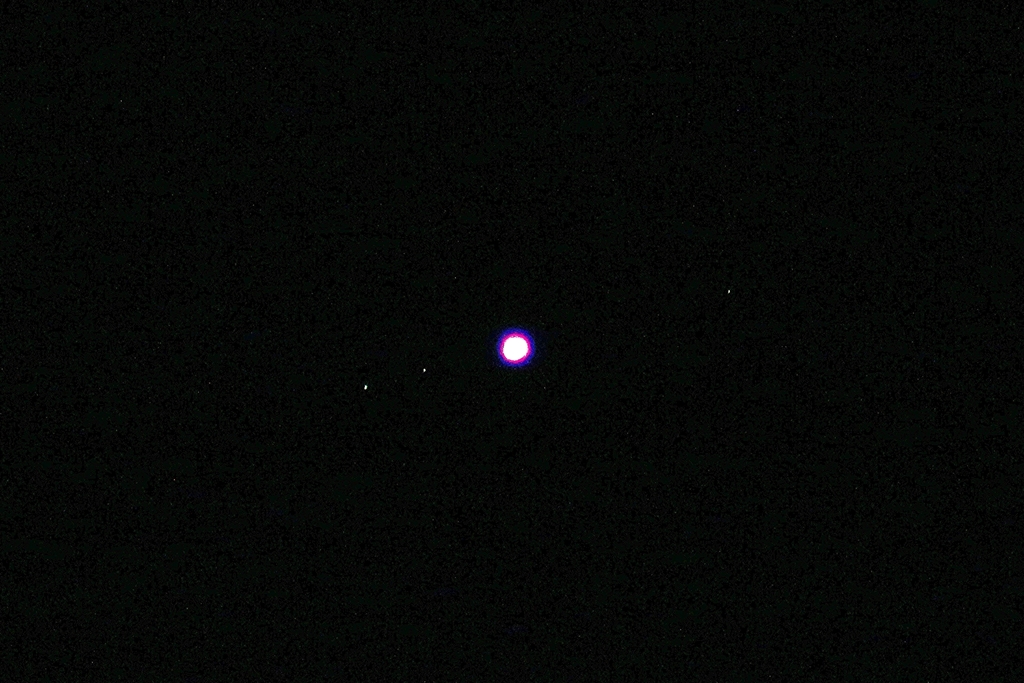 D80mm 屈折鏡筒の直接焦点で撮影したガリレオ衛星(10/10)