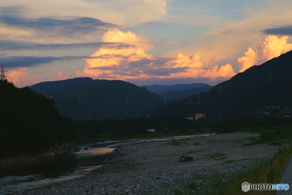 夕焼け日没