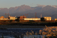 降雪前の立山連峰