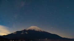 夜の富士山