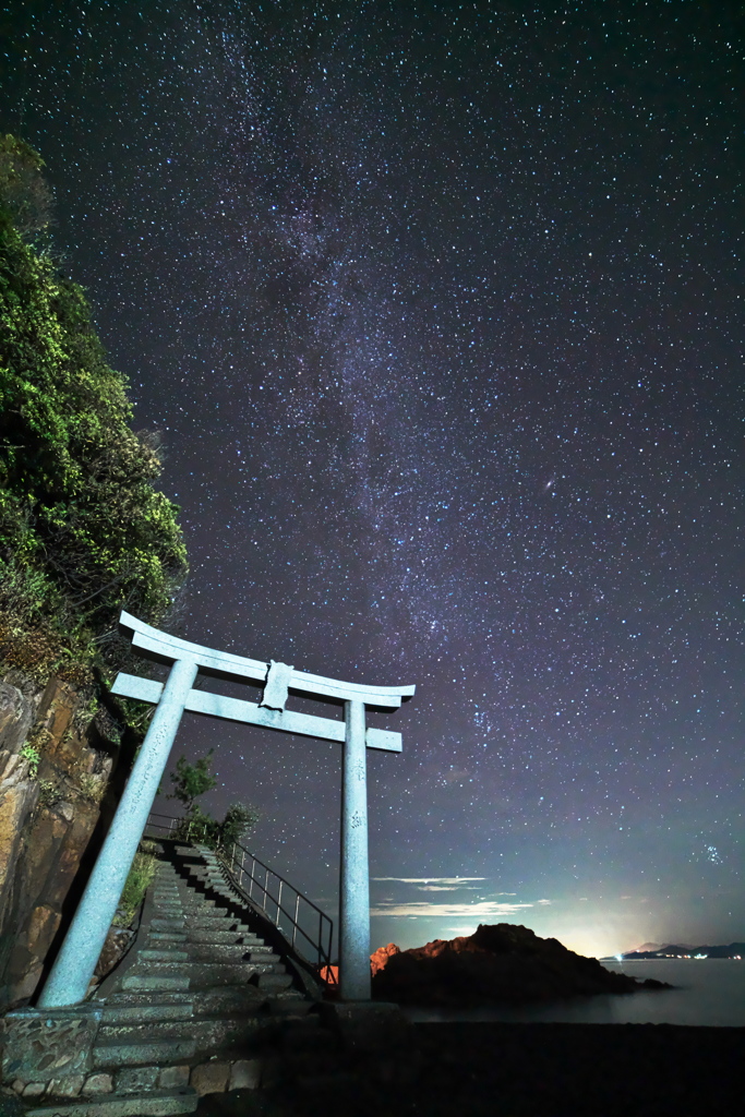 衣毘須神社の夜