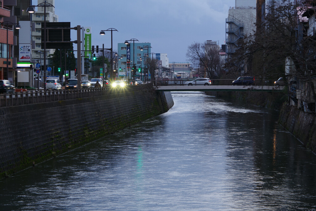 たそがれの旭川