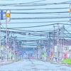 町の朝