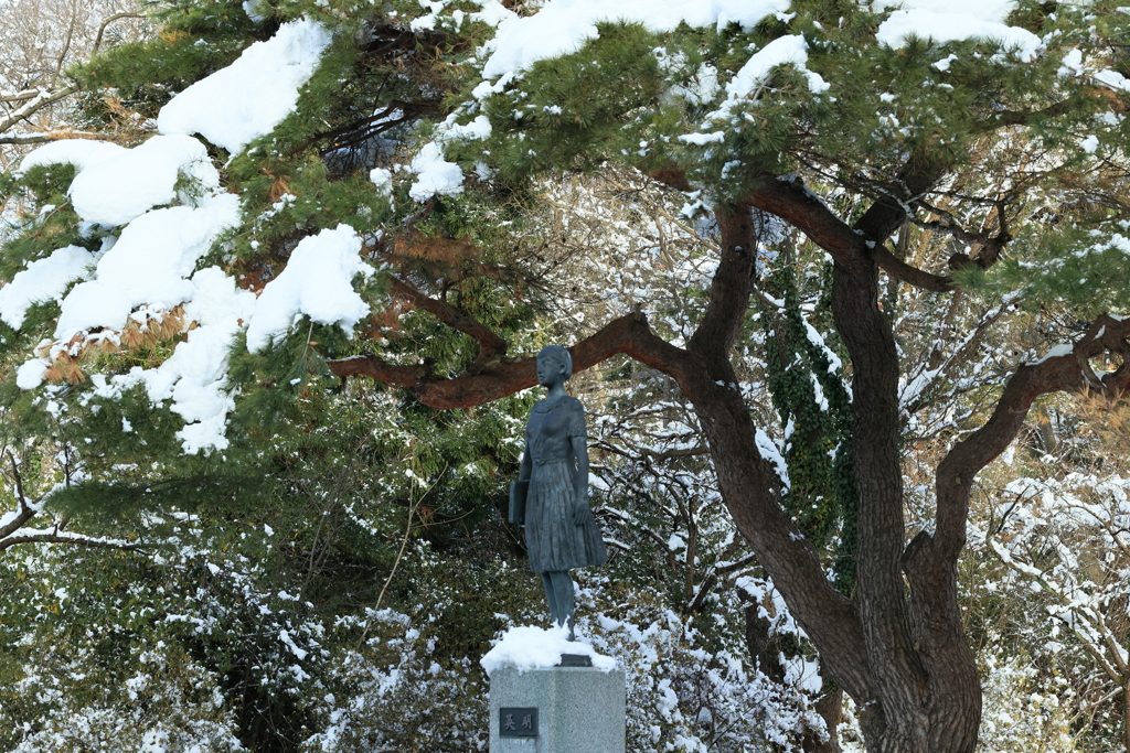 蛍雪の像かな？