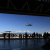 航空自衛隊の格納庫より