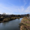 二万石橋より西馬音内川を望む