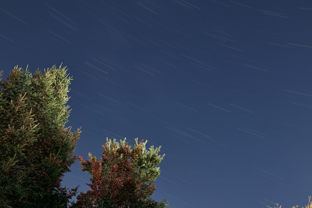 25分の夜空
