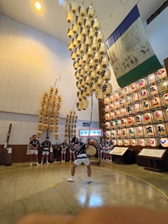 竿燈実演会