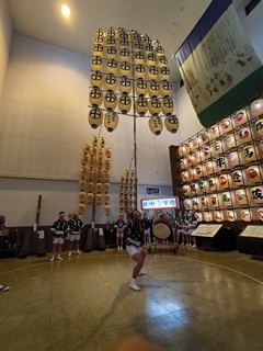 竿燈実演会