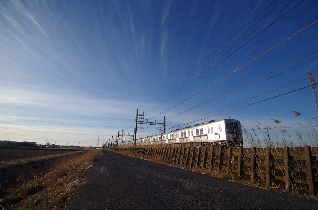 お写ん歩(62)-1（晴れ×電車）